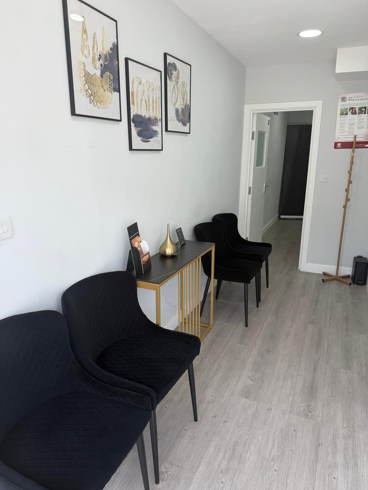 Waiting area at Vestadent, Kingsbury, London